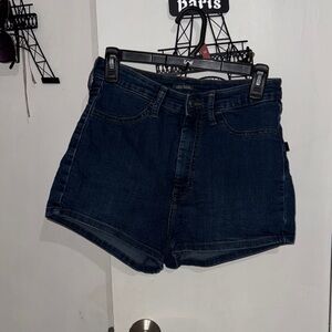 Dark Blue Denim Women's Shorts